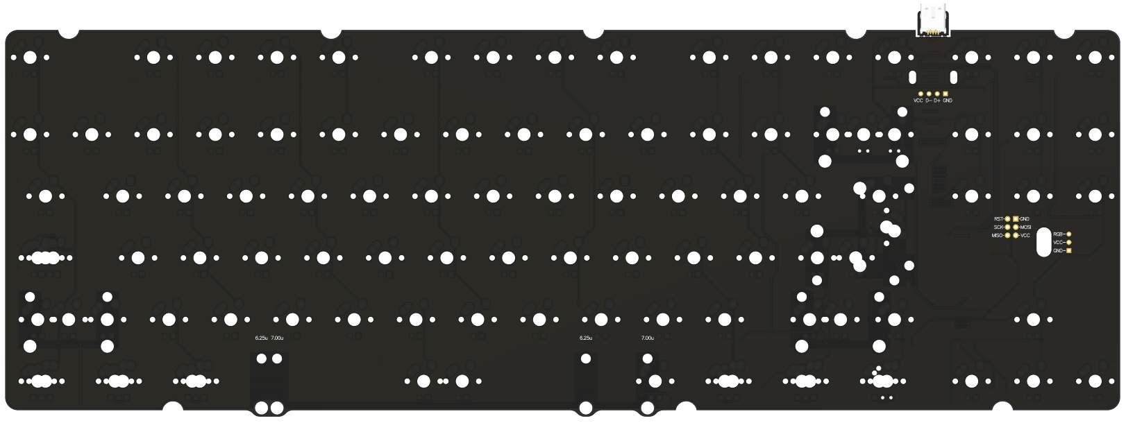 hineybush H87A PCB (South-facing)